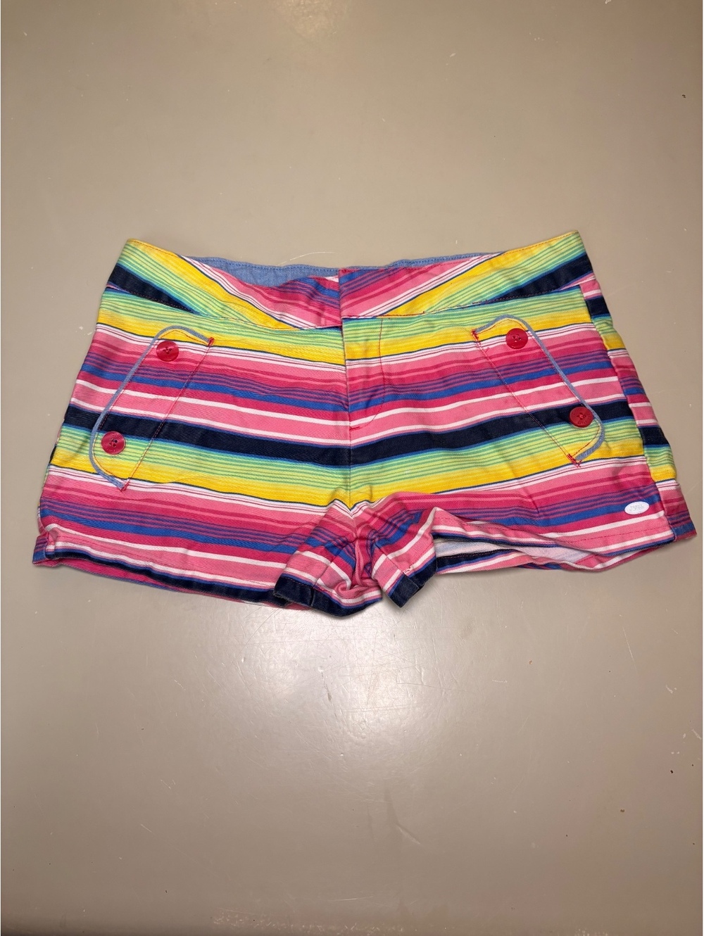 Y2K Tommy Hilfiger Scene Striped Micro Mini Shorts #13